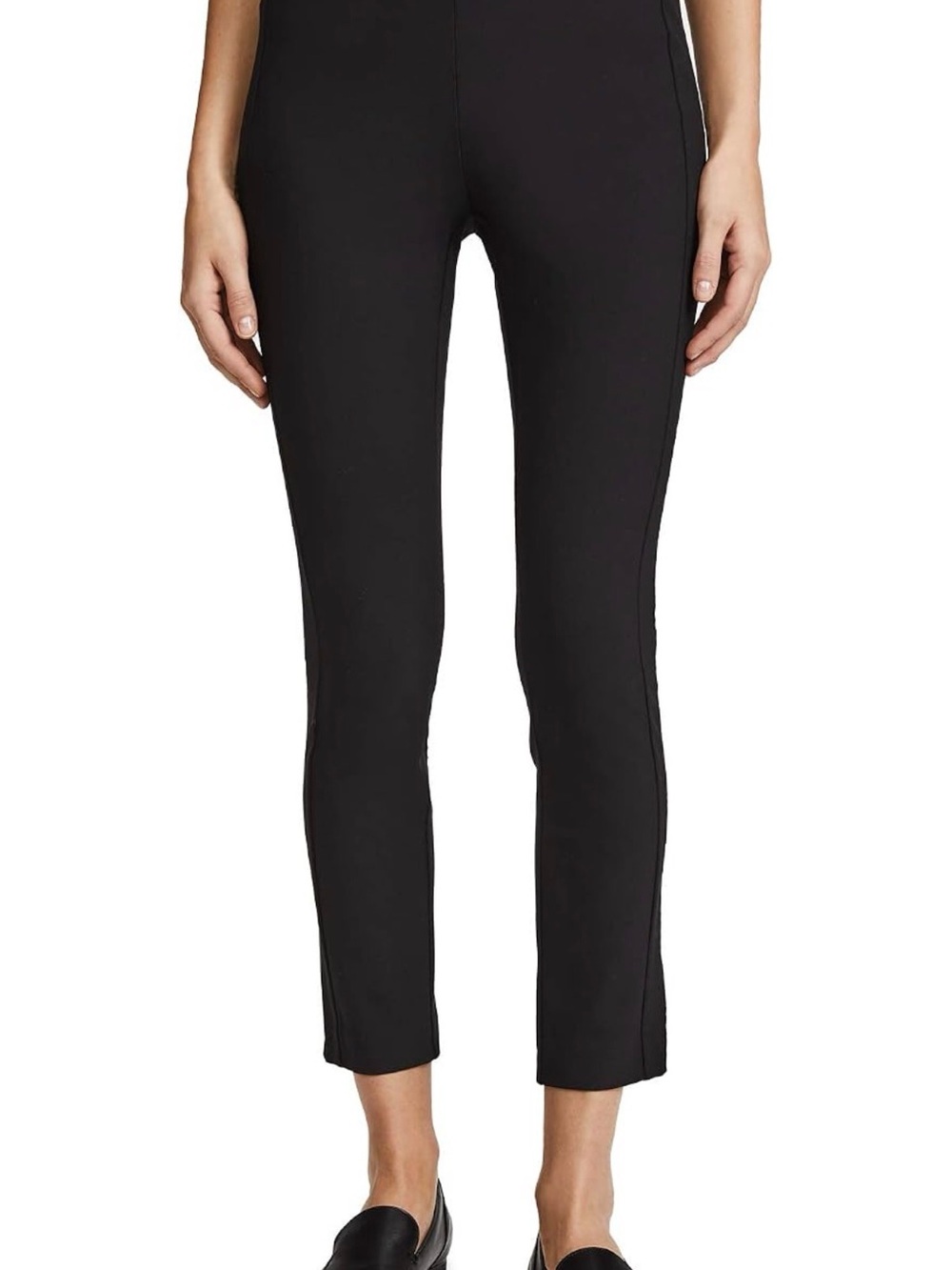 rag & bone Black Straight-Leg Ponte Pants